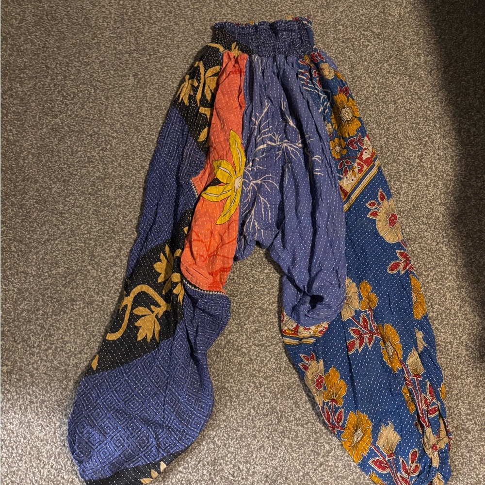 Kantha Bae Blue Bohemian Harem Pants